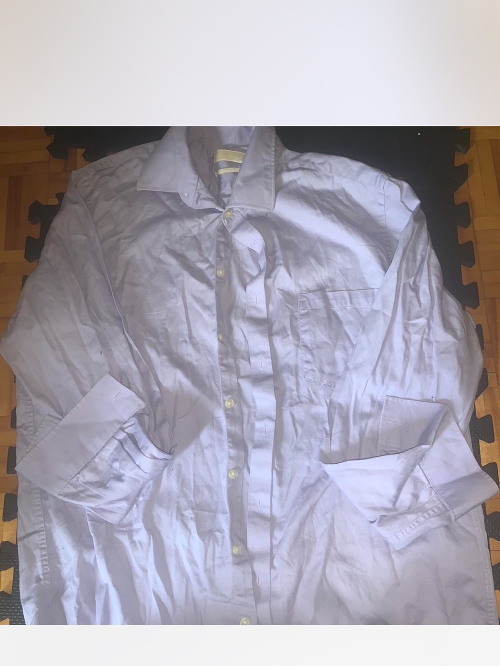 Michael Kors Men's Light Purple Button-Down Dress Shirt